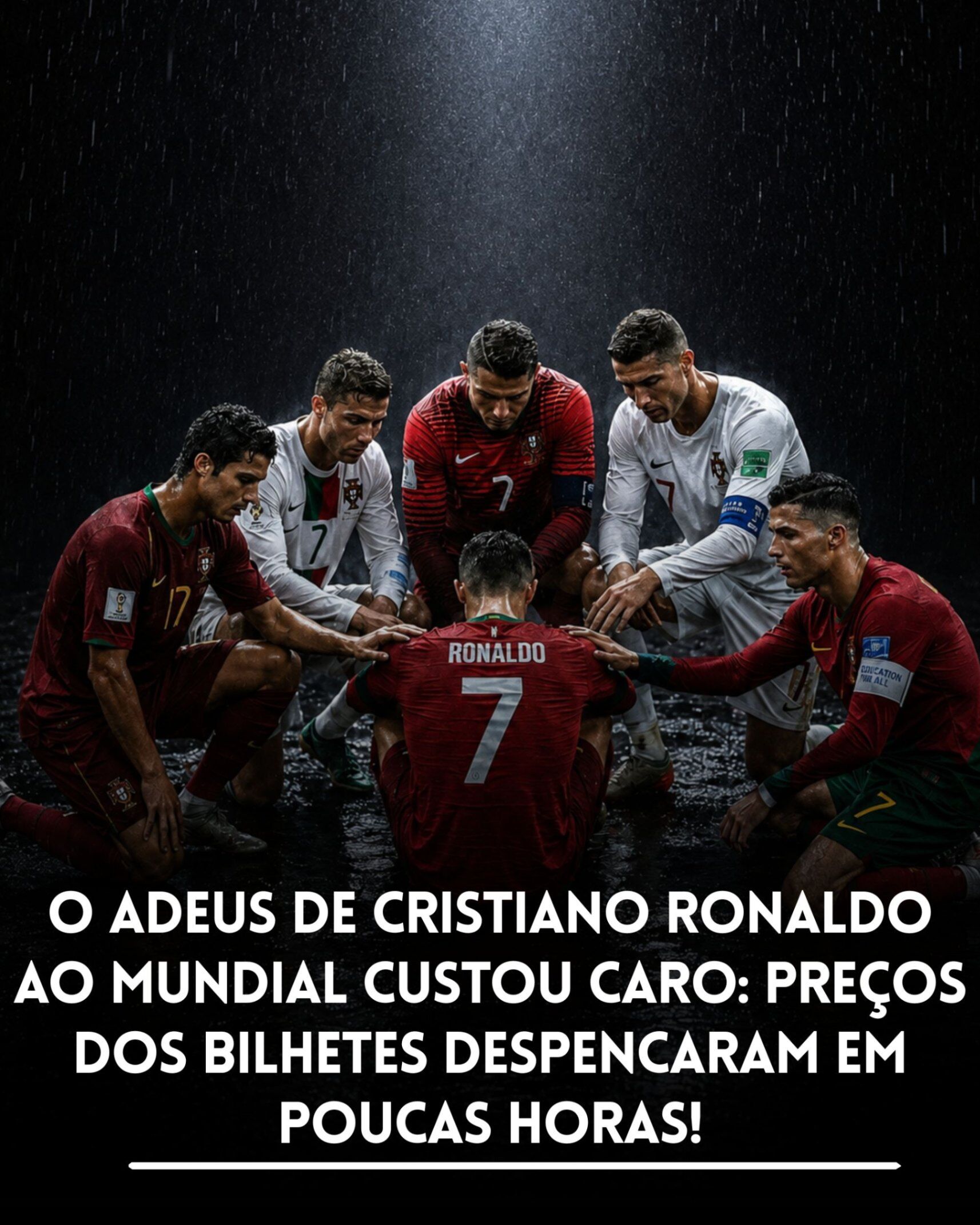 O adeus de Portugal e dos Estados Unidos faz o mercado de bilhetes do Mundial 2026 desabar: o impacto invisível de Cristiano Ronaldo no futebol mundial